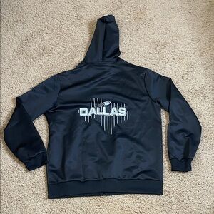 Black Dallas Cowboys Zip-Up Hoodie